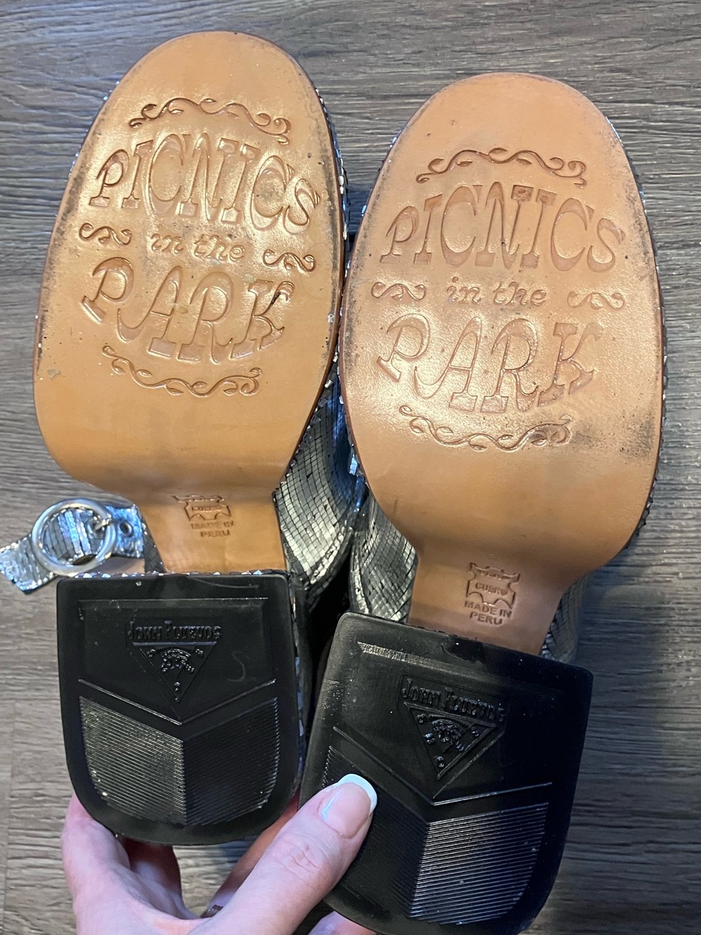 John Fluevog Rachel Burke Disco Shoes Like New size 8 - Picture 4 of 4